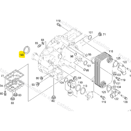 spessore/distanziale 1mm cambio voith mercedes a6292611752