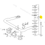 kit barra stabilizzatrice/torsione mercedes a3003200028