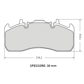 kit pastiglie/pasticche freno impianto meritor volvo 68326055