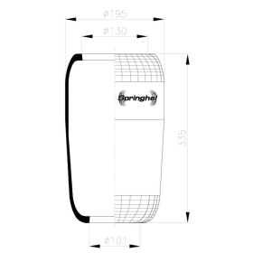 membrana sospensione pneumatica m250 29 iveco 97108363 98478799