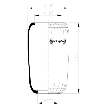 membrana sospensione pneumatica m250 29 iveco 97108363 98478799