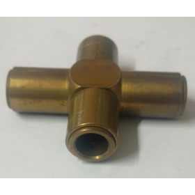 raccordo a croce/4 vie ottone innesto rapido tubi da 12mm efb 303540