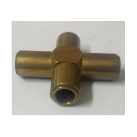 raccordo croce/4 vie ottone innesto rapido tubi da 10mm effebi 303532