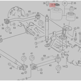 piastra super chiusura membrana aria sospensioni mercedes a6283200335 A6283200435 A6283200535