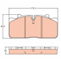 serie pastiglie/pasticche iveco 1906467 man 8150825011 8150825023