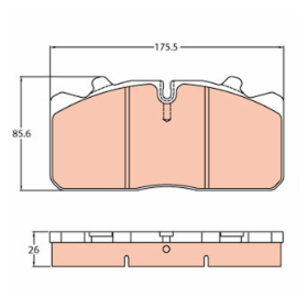 serie pastiglie/pasticche iveco 1906467 man 8150825011 8150825023