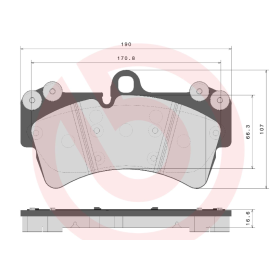 serie pastiglie/pasticche freno audi-volkswagen 4l0698151a/b/c