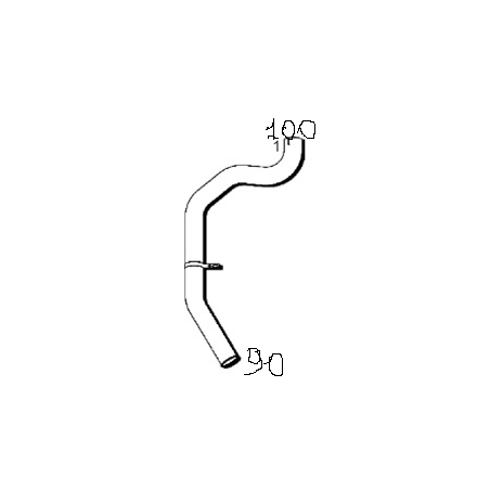 tubo gas di scarico posteriore 170nc26  iveco 4708440