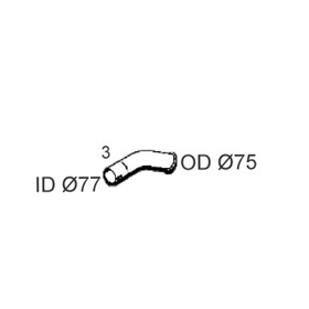 tubo gas di scarico posteriore imasaf 75670800 iveco 98447603 98427453 2135993