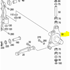 fuso anteriore anteriore dx mercedes a9433300120