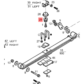 tampone/paracolpo balestra anteriore iveco 42088284 114522 42045058 42088283