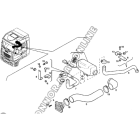 tubo flessibile ventilazione/riscaldamento stralis d24/28 L 400mm iveco 500337246