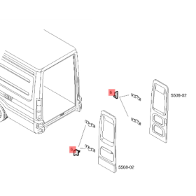 dispositivo di arresto/fermo porta dx/sx daily iveco 500342508