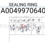 kit anelli di tenuta valvola elettromagnetica wabco 8970301004 mercedes a0049970640