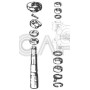 cuscinetto/gabbia a rulli 41,2x50,8 per perno fuso a snodo L 277,5 iveco 7161012 503472909 7161216