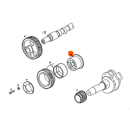 mozzo flangiato comando distribuzione iveco 61316848 955113