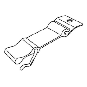 cinghia di fissaggio elastica in gomma iveco 41016244