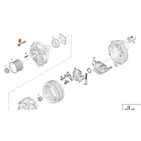 vite testa svasata alternatore 10x180x90 iveco 42548118
