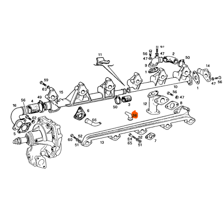 tubo circuito raffreddamento  iveco 4638192 503476144
