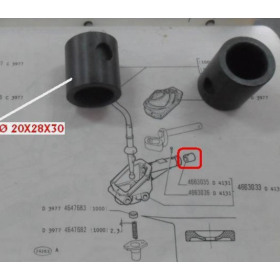 boccola supporto leva comando cambio iveco 4663035 4697592