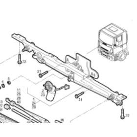 tergicristallo completo di motorino elettrico 24v iveco 504058936