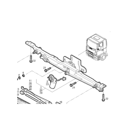 tergicristallo completo di motorino elettrico 24v iveco 504058936