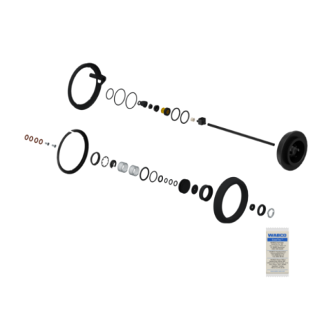 kit valvola e pistone servofrizioni pneum ed idraul wabco 9700519092 iveco 8124410