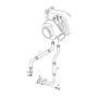 tubazione olio motore / linea di mandata olio del turbocompressore iveco 500355302