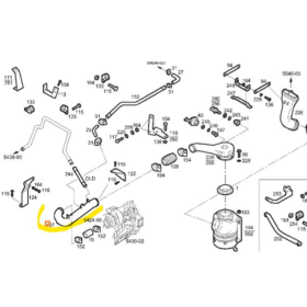 tubo aspirazione uscita dal filtro aria iveco 41296699