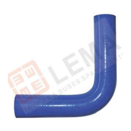 manicotto a gomito 90°silicone Ø 48mm 200x200mm lema 4001.48