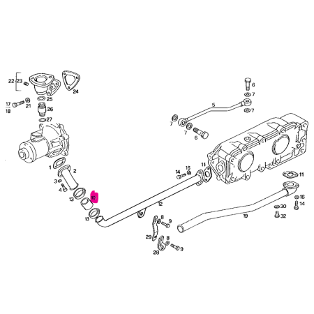 manicotto flessibile impianto di raffreddamento iveco 98434881