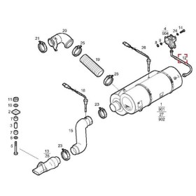 tubo flessibile acciaio inossid circuito dell'AdBlue  iveco 504183034