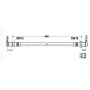 tubo flessibile freno L 400 raccordi m/f Ø 12 mercedes A000428353