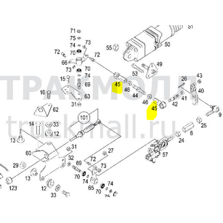 giunto sferico tirante leva retromarcia mercedes A0002689089