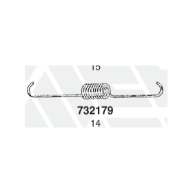 molla di richiamo inferiore ceppo del freno iveco 93161627 93162113 emmerre 732179