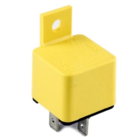 mini relè automotive giallo da 12V ad alta portata (40A) copat 210001
