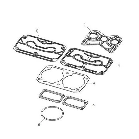 kit di guarnizioni e riparazione per compressori d'aria knorr SEB22550