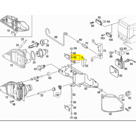 supporto suporiore faro  anteriore mercedes a6288851514