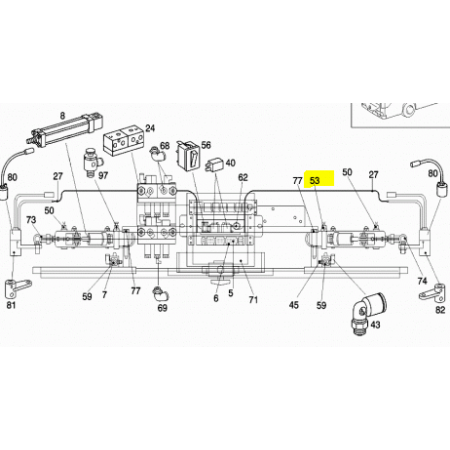 raccordo rapido filettato comando porta pneumatica mercedes a0009975871