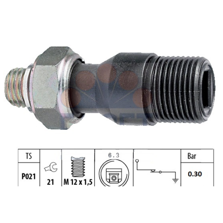 interruttore di pressione olio A70.14 bar 0.2-0.4 M12x1,5 iveco 4746907 503476383