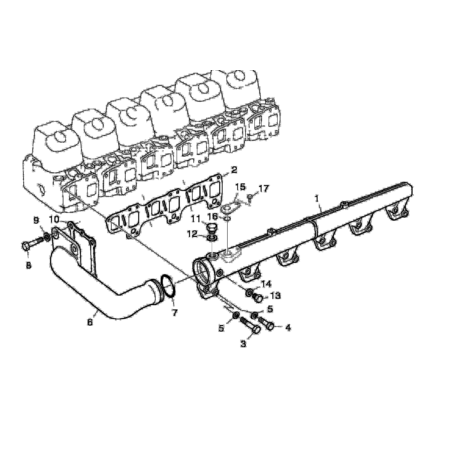collettore acqua teste cilindri scania 1414415