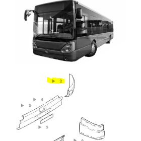 paraurti terminale angolare anteriore sx citelys iveco 5006182631