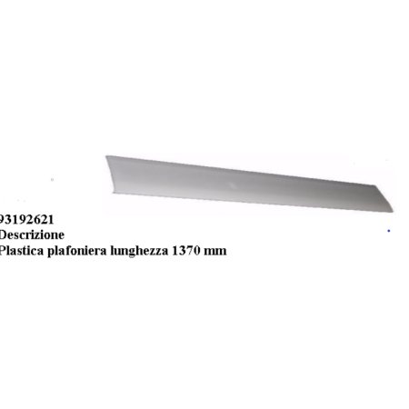 coperchio plafoniera 380  L 1370mm iveco 93192621