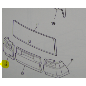 paraurti posteriore sx 370ts iveco 482907