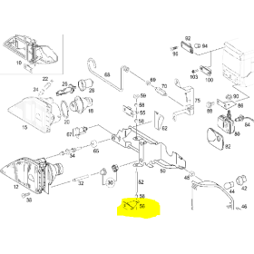 suppoorto inferiore faro citaro mercedes a6288851614