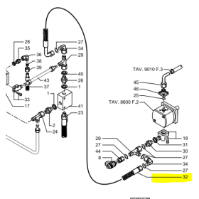 tubo flessibile idroventola fx20 g/g 3/4 sae 100 breda d046388