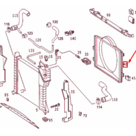 convogliatore radiatore sprinter mercedes a9015051655