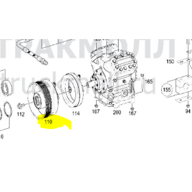 frizione compressore climatizzazione 225mm 10gole mercedes a0008335926