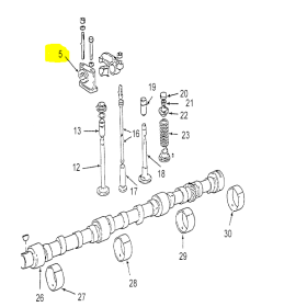 supporto albero bilanciere punterie motore  iveco 98418727