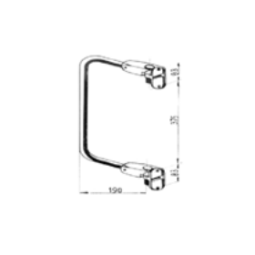 braccio specchio sx retrovisore iveco 4840622